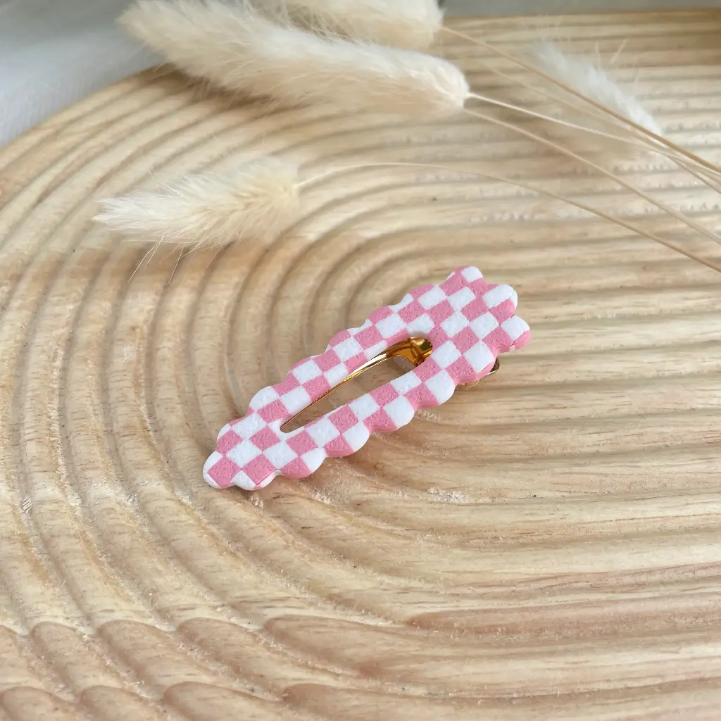 Barrette Carreau Blush