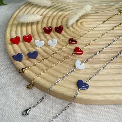Parure mini coeur 